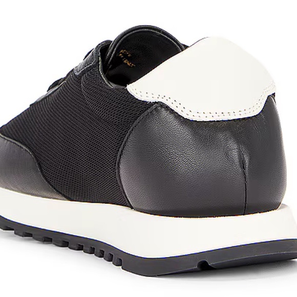 NEW with BOX - The Row Owen Sneaker, Size 6, Black Leather and Mesh - Picture 2 of 8